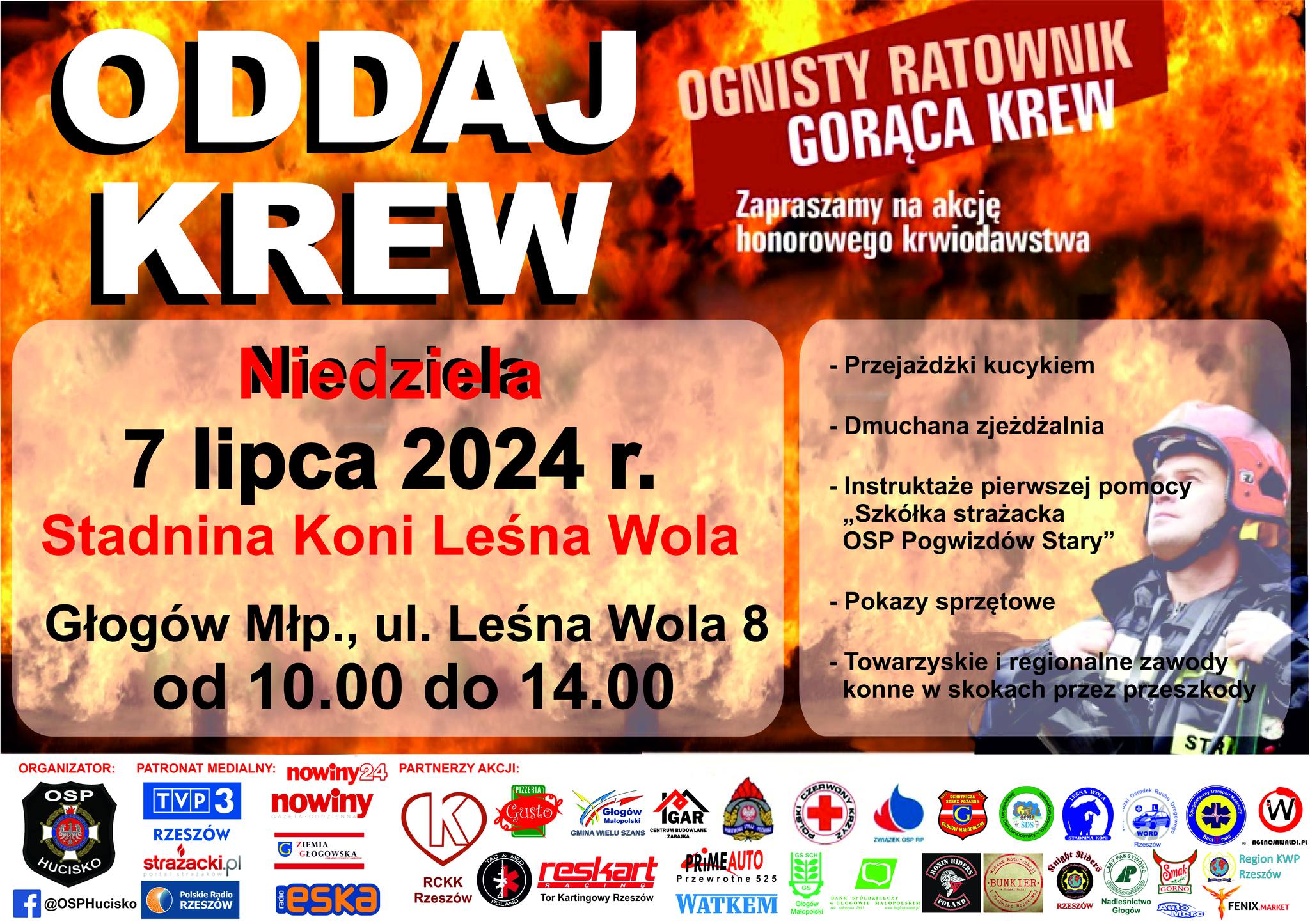 zbiórka krwi leśna wola