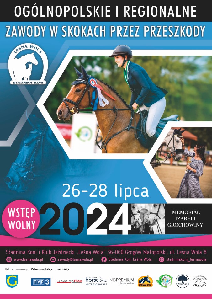 ogólnopolskie i regionalne zawody w skokach przez przeszkody lipiec 2024