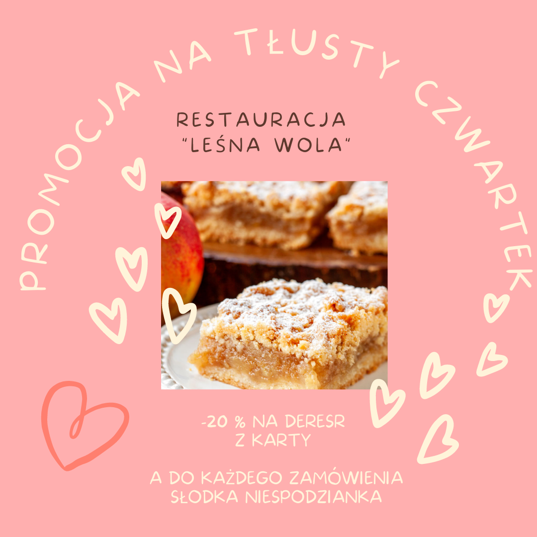 tłusty czwartek w restauracji leśna wola